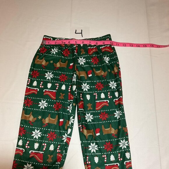 Carter's Boys Size 4 2 Piece Coat Style Green Fair Isle Christmas Pajamas NWT - Picture 8 of 10